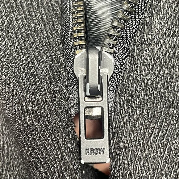 Kr3w Jacket Mens Large Black Military Full Zip Button Up Lined Field Pea Coat - Picture 9 of 10